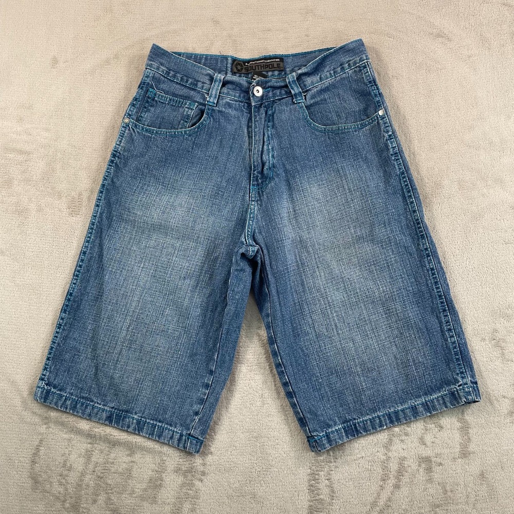 Vintage Southpole 4180 Jean Shorts Men 31 (Tag 32) Blue Baggy Hip Hop Y2K Skater